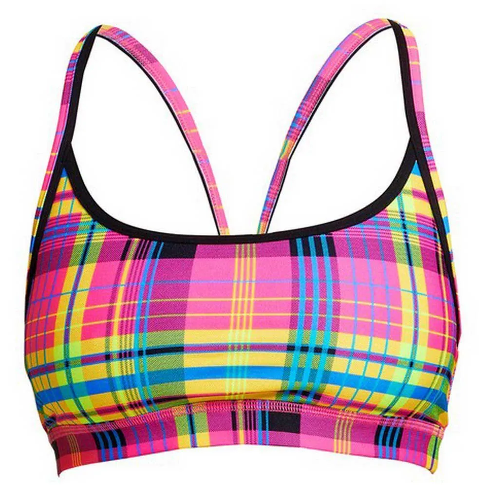 Funkita Happy Highlander Bikinioberteil, Geometric pink / yellow, AUS 10 Funkita Happy Highlander Bikinioberteil, Geometric pink / yellow, AUS 10