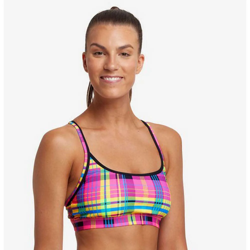 Funkita Happy Highlander Bikinioberteil, Geometric pink / yellow, AUS 10 Funkita Happy Highlander Bikinioberteil, Geometric pink / yellow, AUS 10