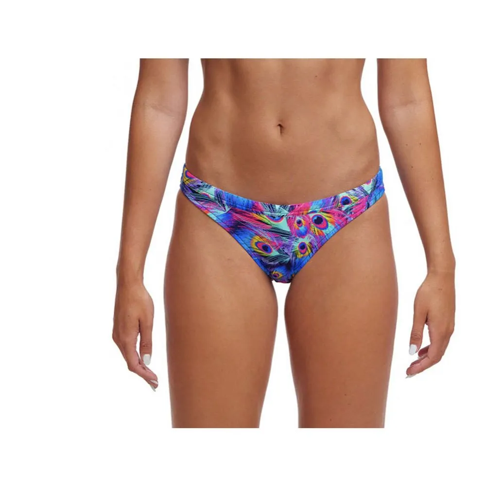 Funkita Hipster Peacock Paradise Bikini-höschen, Illustration aqua / multi, AUS 10 Funkita Hipster Peacock Paradise Bikini-höschen, Illustration aqua / multi, AUS 10