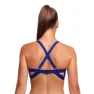 Funkita Hold Steady Crop Leaf Laser Bikinioberteil, Floral blue / pink, AUS 8