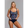 Funkita Ruched Panelled Tankini, Gum shy, AUS 12