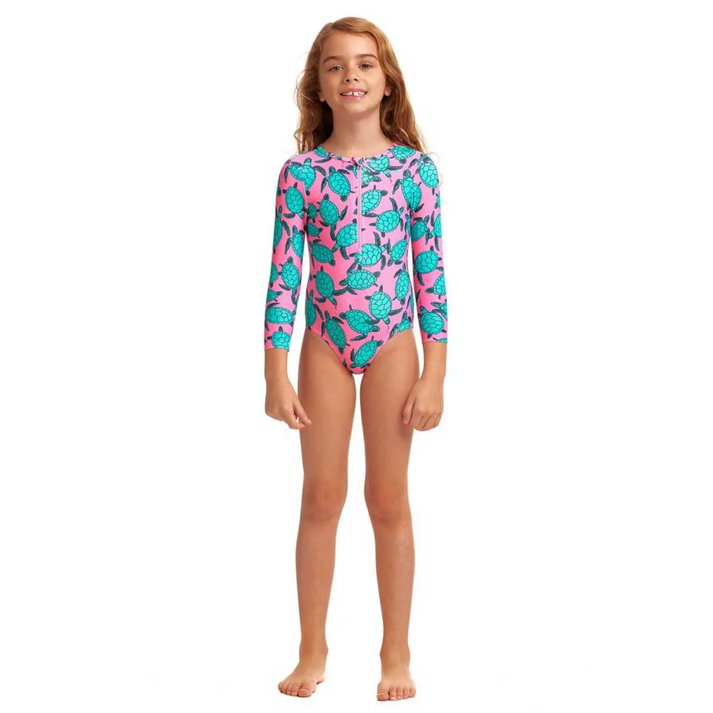 Funkita Sun Cover Badeanzug female, Paddling pink, 4Y