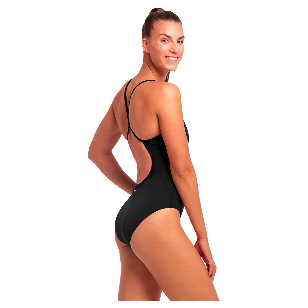 Funkita Swim Secure Still Black Badeanzug, Still black Funkita Swim Secure Still Black Badeanzug, Still black