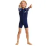 Funky Trunks Go Rompa Chompa Uv-schutz Overall Mit Langen Ärmeln Für Kinder, Navy / white, 4Y