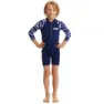 Funky Trunks Go Rompa Chompa Uv-schutz Overall Mit Langen Ärmeln Für Kinder, Navy / white, 4Y