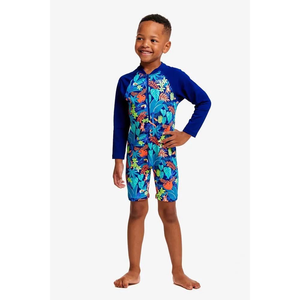 Funky Trunks Go Slothed Uv-schutz Overall Mit Langen Ärmeln Für Kinder Funky Trunks Go Slothed Uv-schutz Overall Mit Langen Ärmeln Für Kinder