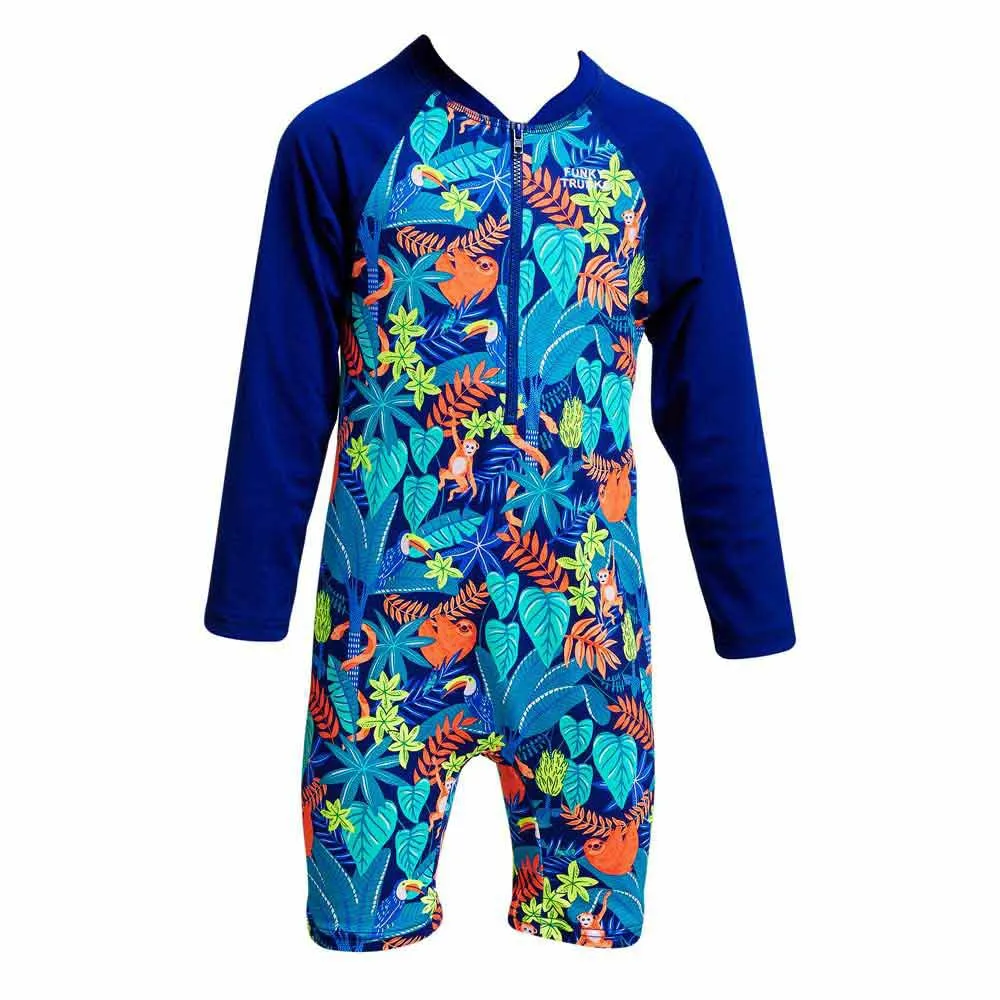 Funky Trunks Go Slothed Uv-schutz Overall Mit Langen Ärmeln Für Kinder Funky Trunks Go Slothed Uv-schutz Overall Mit Langen Ärmeln Für Kinder