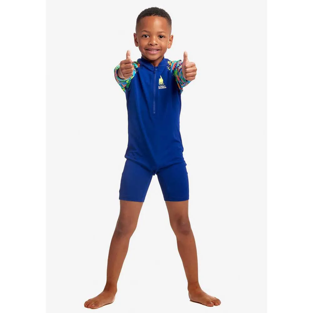 Funky Trunks Go Uv-schutz Overall Mit Langen Ärmeln Für Kinder Funky Trunks Go Uv-schutz Overall Mit Langen Ärmeln Für Kinder