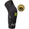 FUSE Omega Kids Ellbogenschoner, Black / neon yellow