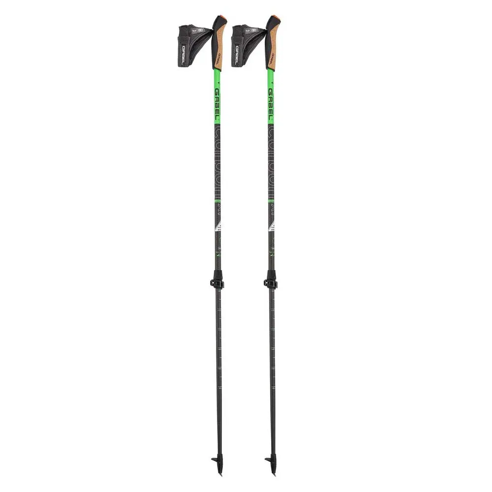 Gabel Carbon Xt 2s-80 F.l Stöcke, Black / green, 54-135cm Gabel Carbon Xt 2s-80 F.l Stöcke, Black / green, 54-135cm