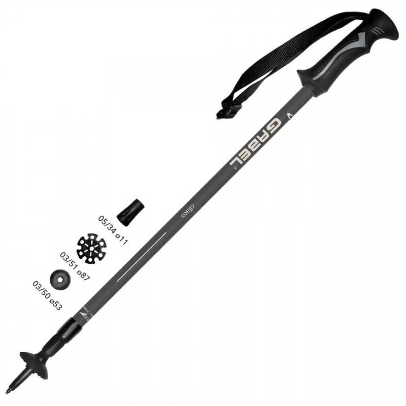 Gabel Cilaos Telescopic Rosca Stöcke, Ardesia, 68-142cm Gabel Cilaos Telescopic Rosca Stöcke, Ardesia, 68-142cm