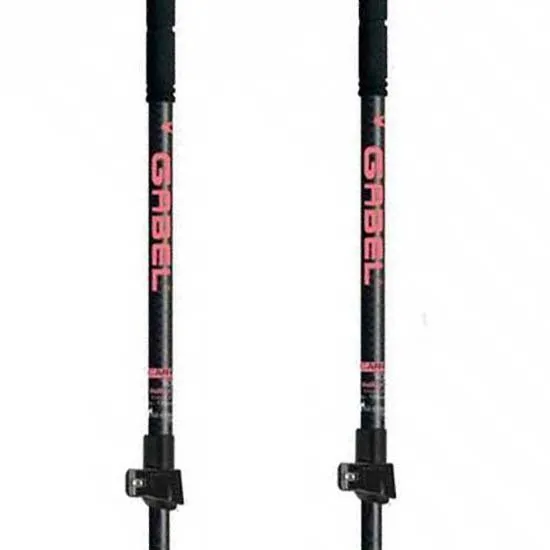 Gabel Escape Carbon Tour Lite Stöcke, Black / pink, 59-131cm
