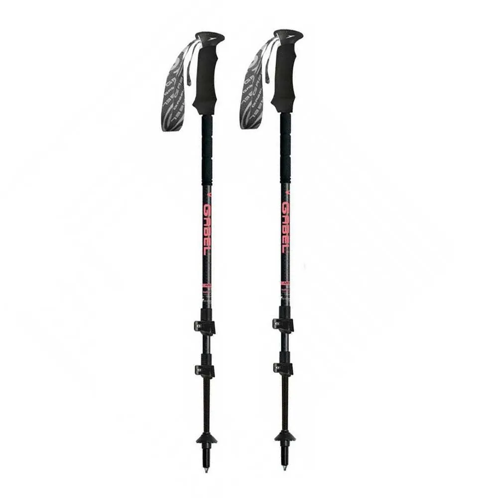 Gabel Escape Carbon Tour Lite Stöcke, Black / pink, 59-131cm
