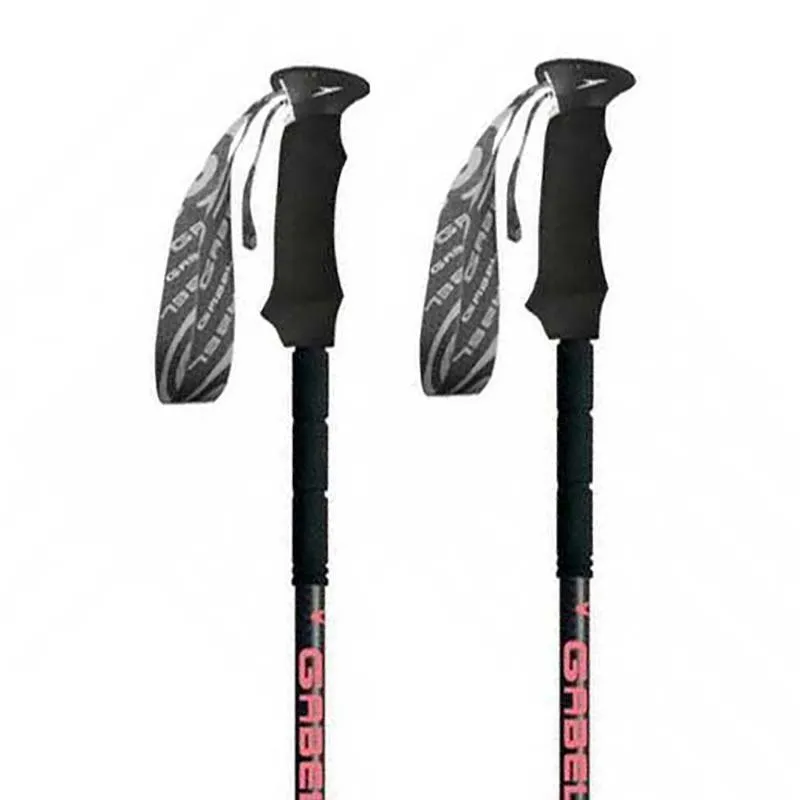 Gabel Escape Carbon Tour Lite Stöcke, Black / pink, 59-131cm