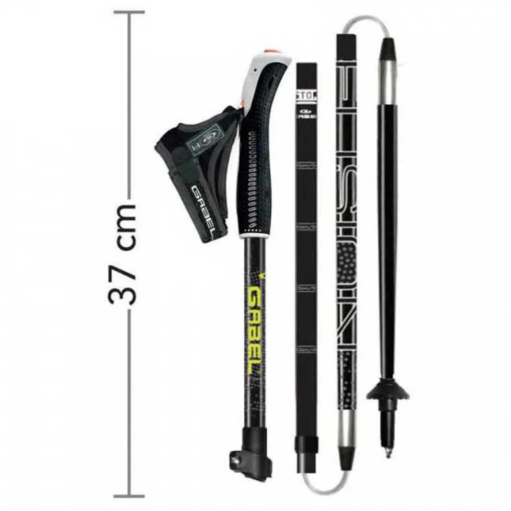 Gabel Fusion Wired Stöcke, Black / yellow, 110-130cm Gabel Fusion Wired Stöcke, Black / yellow, 110-130cm
