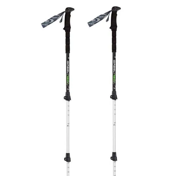 Gabel Mont Blanc Tour Lite Stöcke, Black / green, 66-144cm Gabel Mont Blanc Tour Lite Stöcke, Black / green, 66-144cm