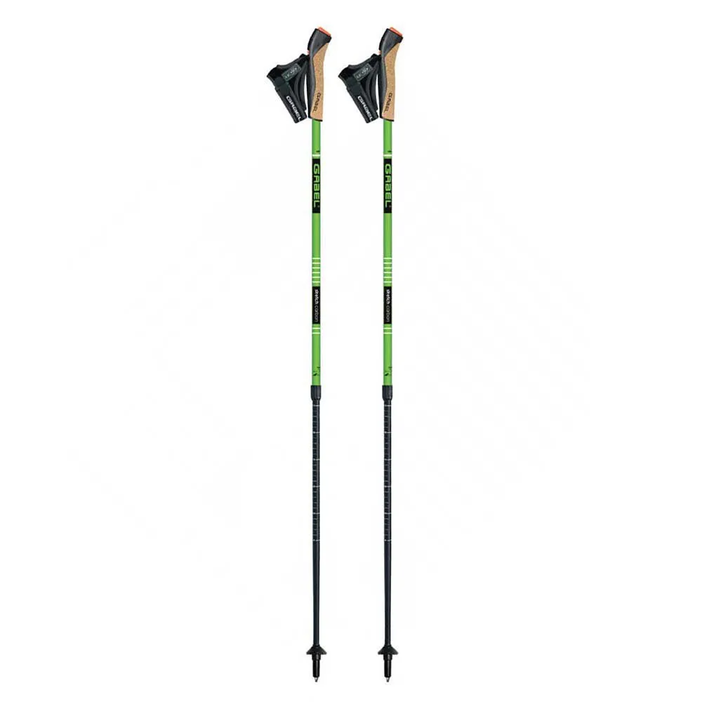 Gabel Stretch Carbon Stöcke, Green, 52-130cm Gabel Stretch Carbon Stöcke, Green, 52-130cm