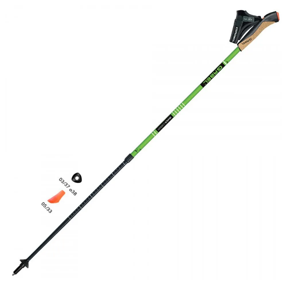 Gabel Stretch Carbon Stöcke, Green, 52-130cm Gabel Stretch Carbon Stöcke, Green, 52-130cm