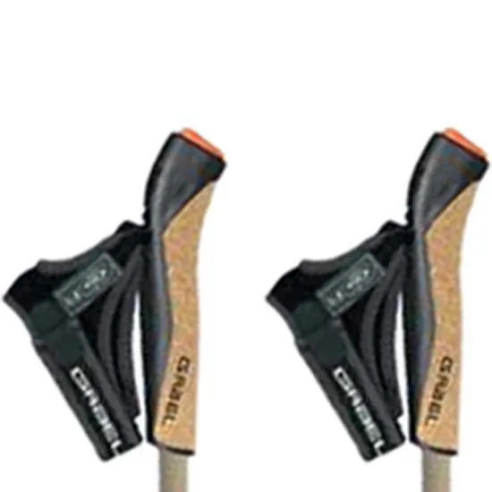 Gabel Stretch Lite Alu Extensible 2 Stöcke, Sand, 75-130cm Gabel Stretch Lite Alu Extensible 2 Stöcke, Sand, 75-130cm