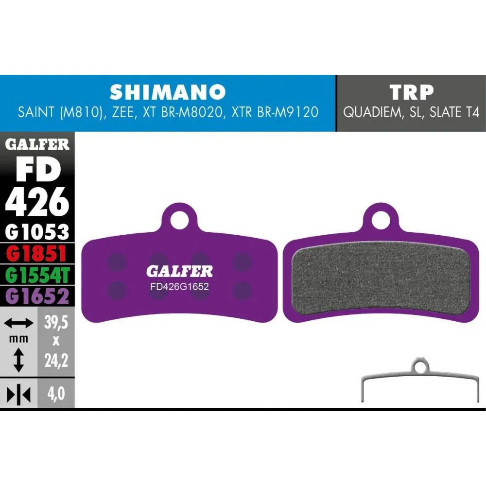 Galfer Bremsbeläge Disc Pro für Shimano