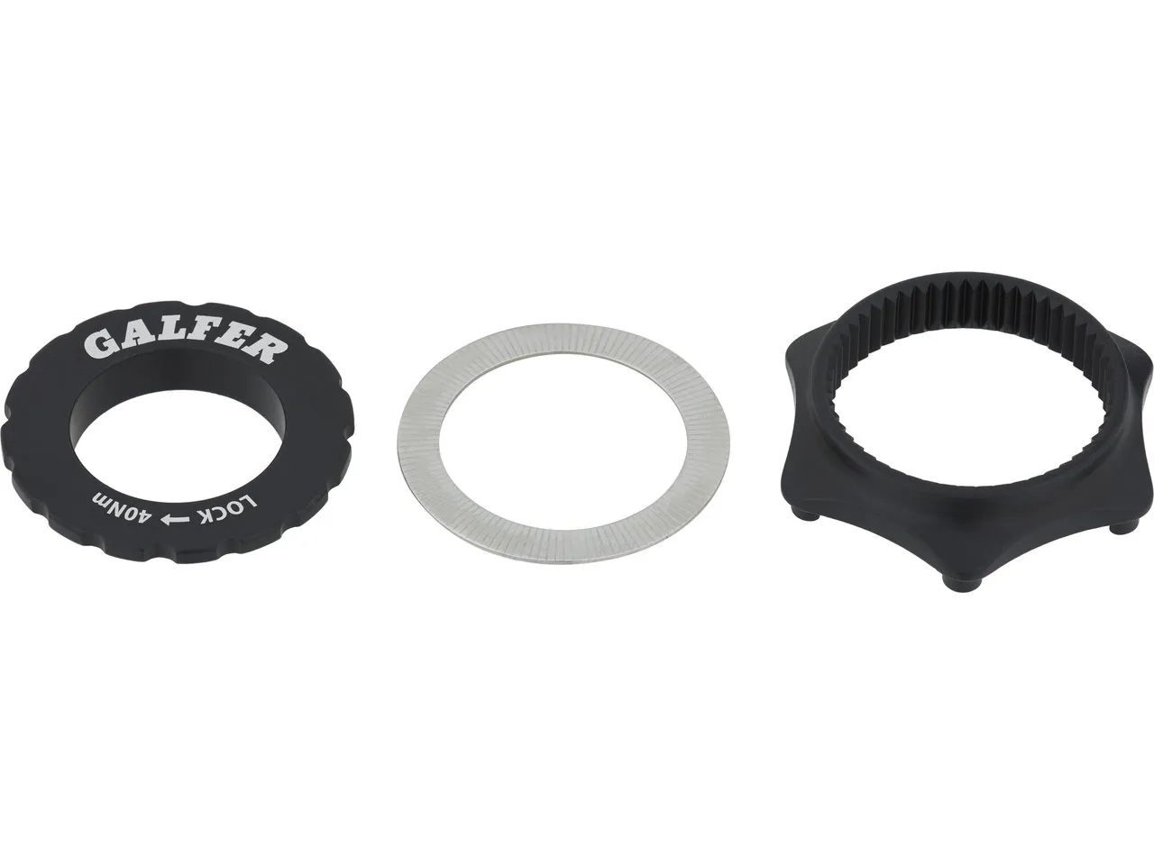 Galfer Center Lock Adapter, Schwarz, one_size Galfer Center Lock Adapter, Schwarz, one_size