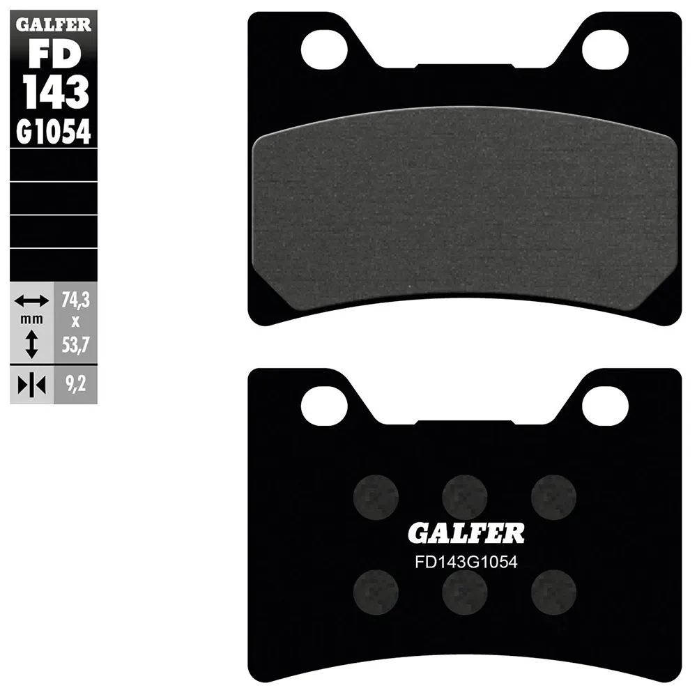 Galfer Fd143-g1054 Organische Scheibenbremsbeläge, Black, One Size Galfer Fd143-g1054 Organische Scheibenbremsbeläge, Black, One Size