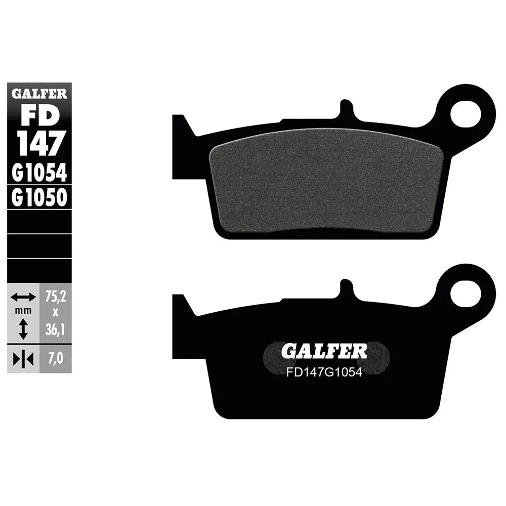 Galfer Fd147-g1054 Organische Scheibenbremsbeläge, Black, One Size