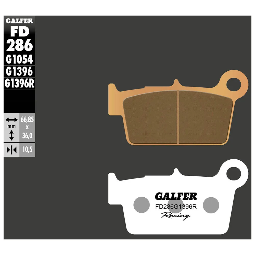 Galfer Fd286-g1396r Sinterbremsbeläge, Black, One Size Galfer Fd286-g1396r Sinterbremsbeläge, Black, One Size
