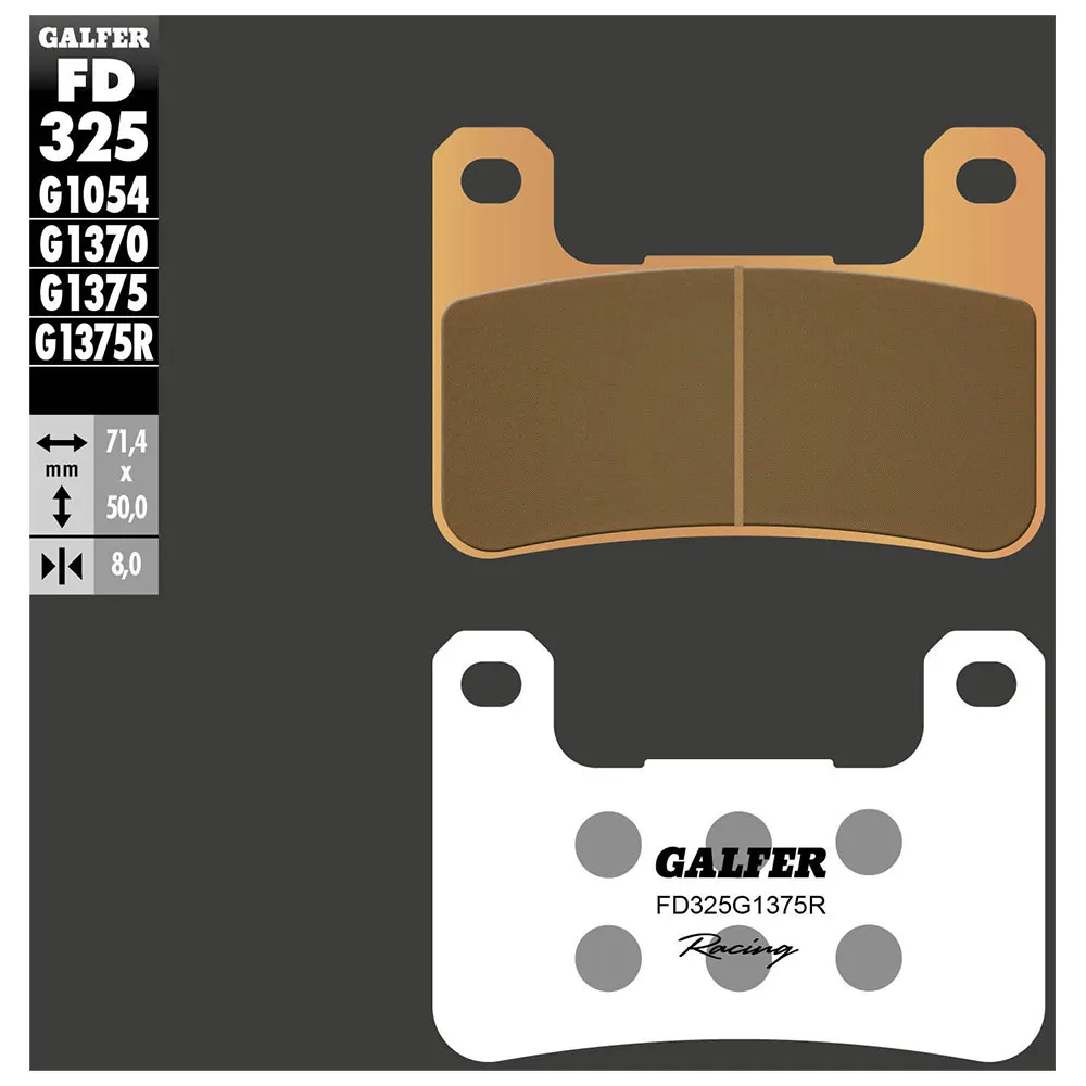 Galfer Fd325-g1375r Sinterbremsbeläge, Black, One Size Galfer Fd325-g1375r Sinterbremsbeläge, Black, One Size