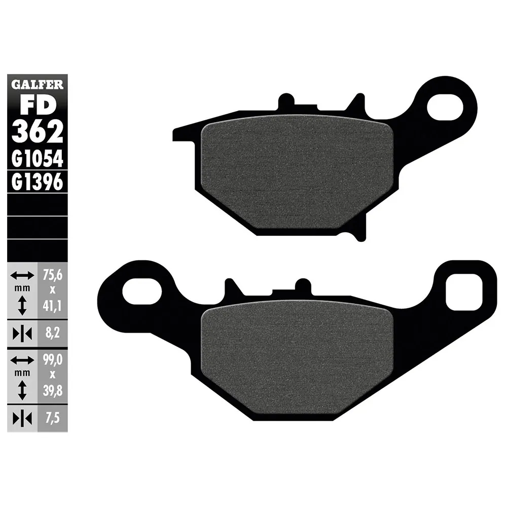 Galfer Fd362-g1054 Organische Scheibenbremsbeläge, Black, One Size Galfer Fd362-g1054 Organische Scheibenbremsbeläge, Black, One Size