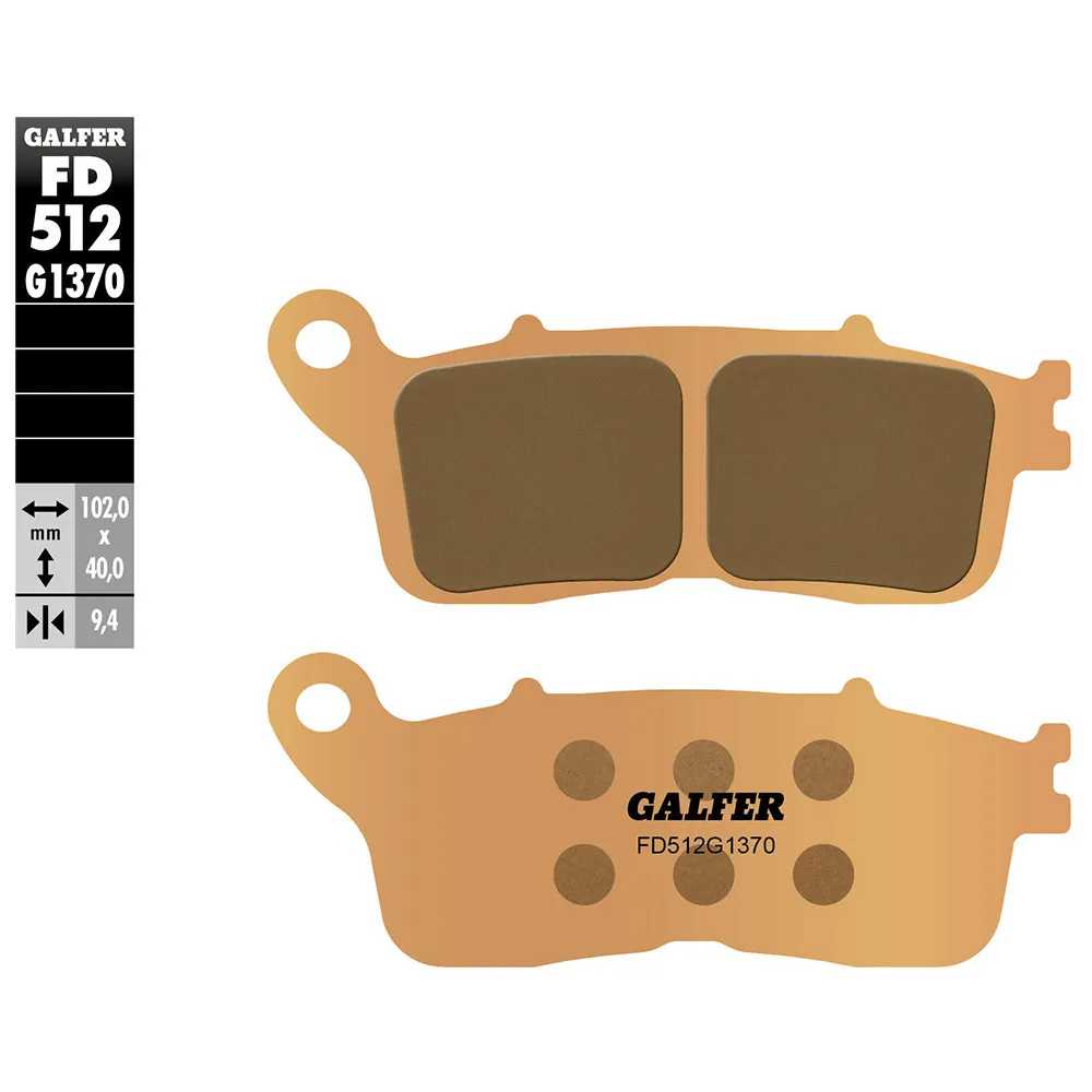 Galfer Fd512-g1370 Sinterbremsbeläge, Black, One Size Galfer Fd512-g1370 Sinterbremsbeläge, Black, One Size