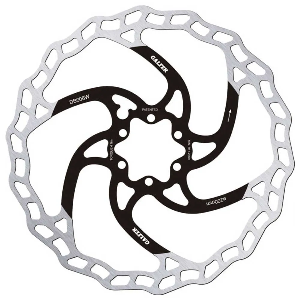 Galfer Wave 6b 2.0 Mm Bremsscheibe, Silver, 200mm