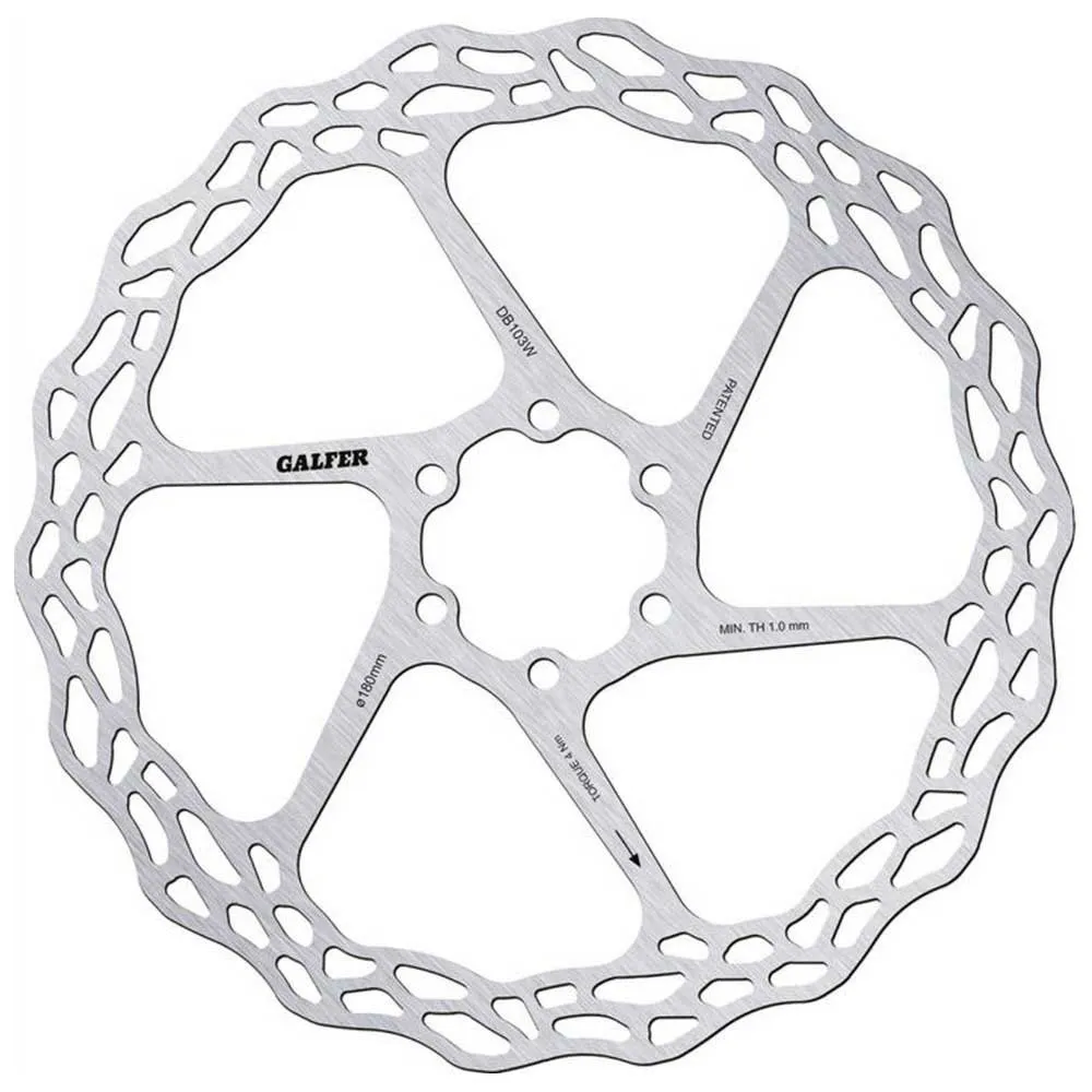 Galfer Wave Bremsscheibe, Silver, 180mm Galfer Wave Bremsscheibe, Silver, 180mm
