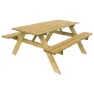 Gardiun Essential Picnic Tisch, Wooden, 165 x 154 x 75cm