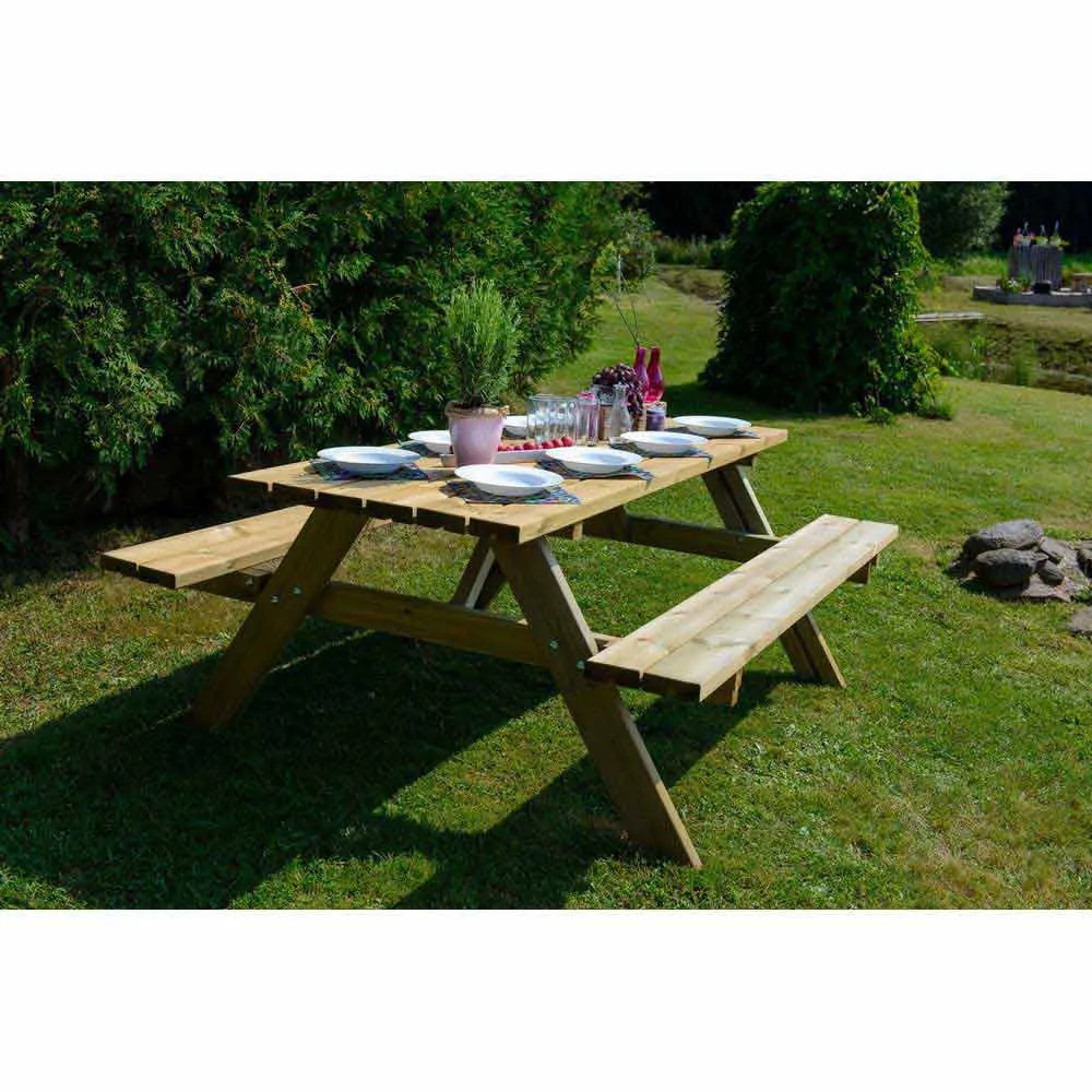 Gardiun Essential Picnic Tisch, Wooden, 165 x 154 x 75cm Gardiun Essential Picnic Tisch, Wooden, 165 x 154 x 75cm