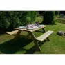 Gardiun Essential Picnic Tisch, Wooden, 165 x 154 x 75cm