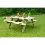 Gardiun Solid Picnic Tisch, Wooden, 177 x 151 x 77cm