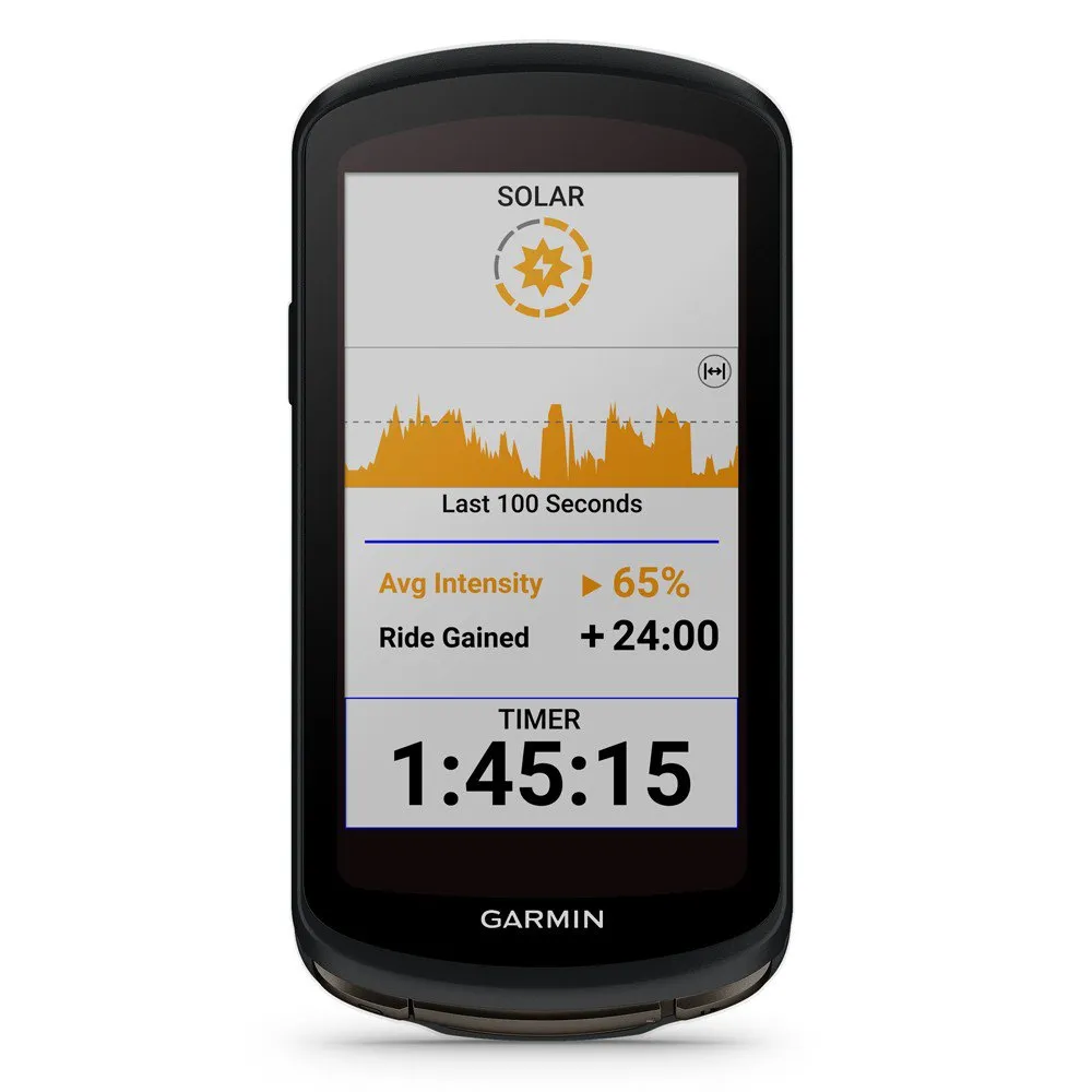 Garmin Edge 1040 Solar Fahrradcomputer Refurbished, Black 2, One Size