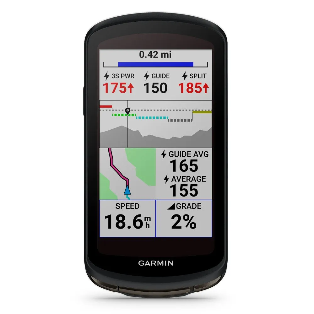 Garmin Edge 1040 Solar Fahrradcomputer Refurbished, Black 2, One Size