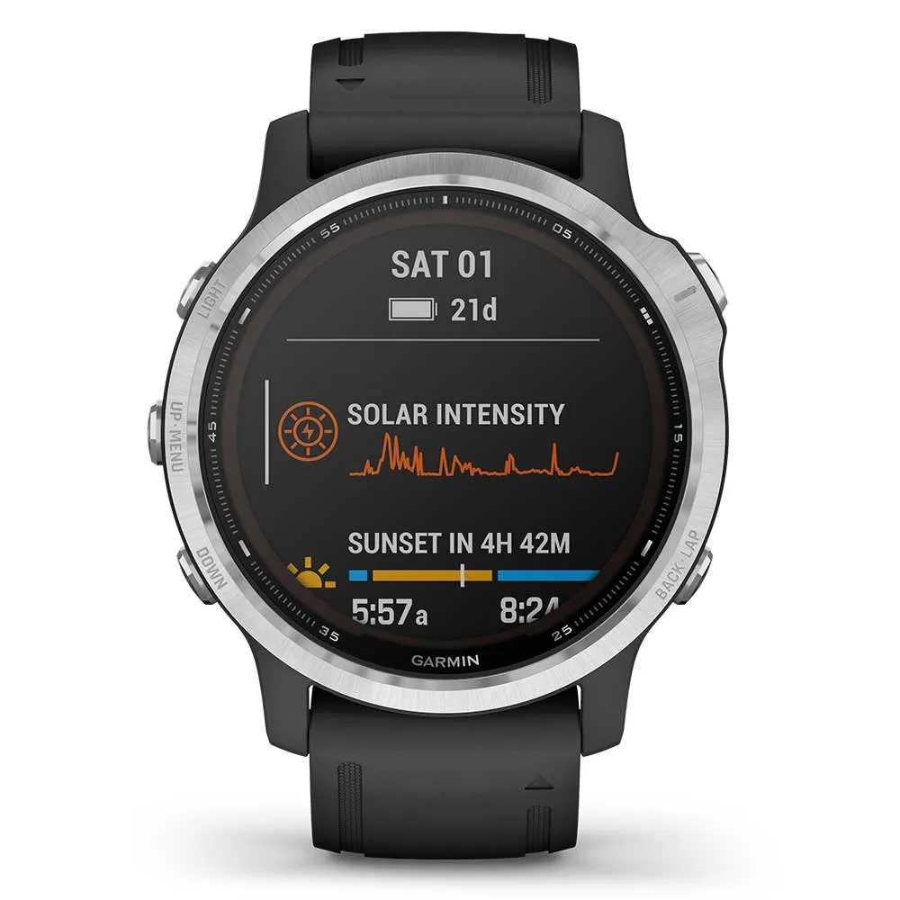 Garmin Fenix 6s Solar Uhr, Black / silver Garmin Fenix 6s Solar Uhr, Black / silver