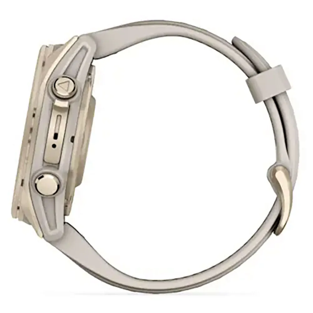 Garmin Fenix 8 43 Mm Amoled Sapphire Uhr Refurbished, Fog gray / soft gold stainless steel