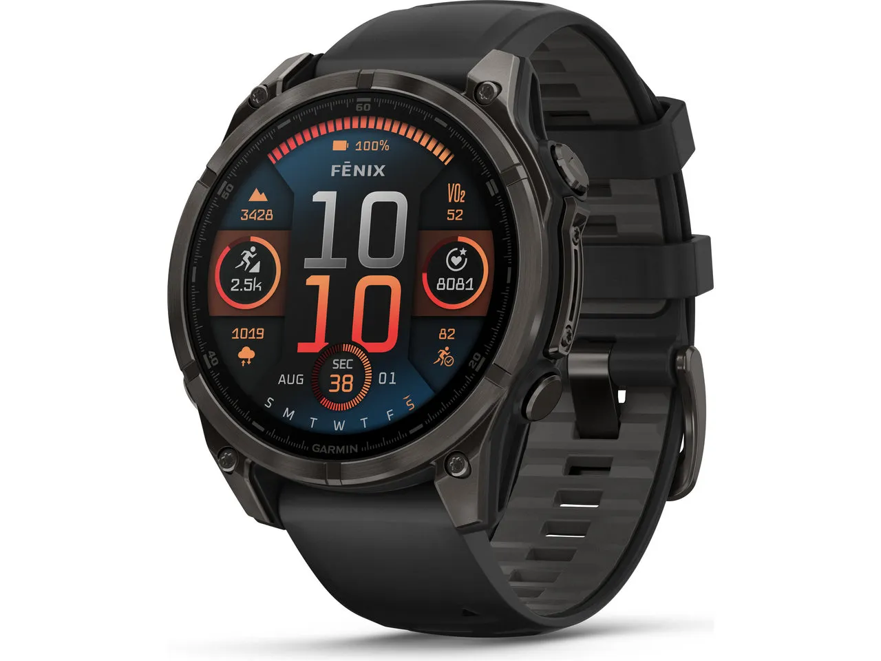 Garmin fenix 8 AMOLED Sapphire Titan GPS 47 mm Multisport-Smartwatch Garmin fenix 8 AMOLED Sapphire Titan GPS 47 mm Multisport-Smartwatch