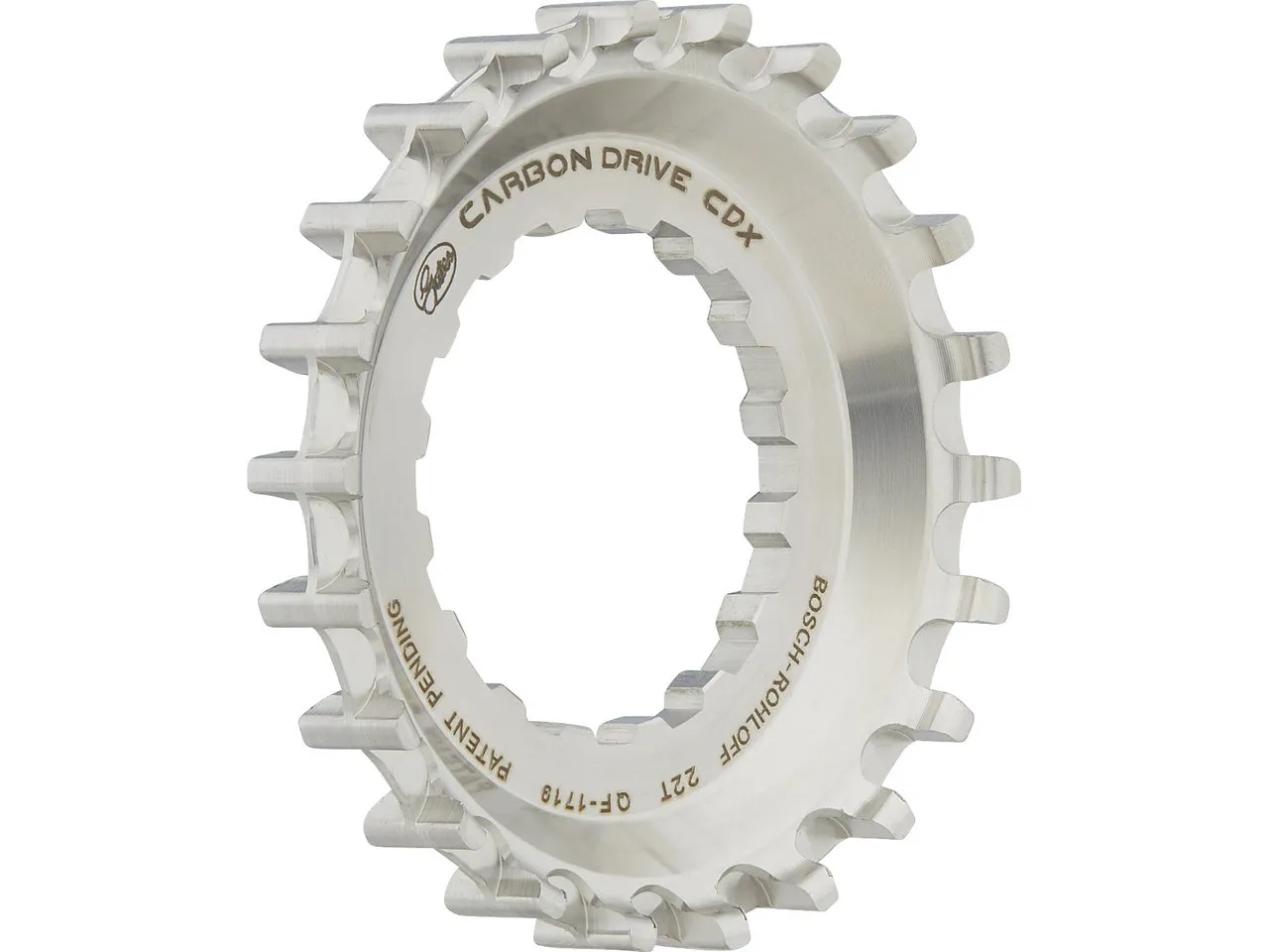 Gates Carbon Drive CDX Vordere Riemenscheibe Bosch Gen2 Rohloff, Grau, 22t Gates Carbon Drive CDX Vordere Riemenscheibe Bosch Gen2 Rohloff, Grau, 22t