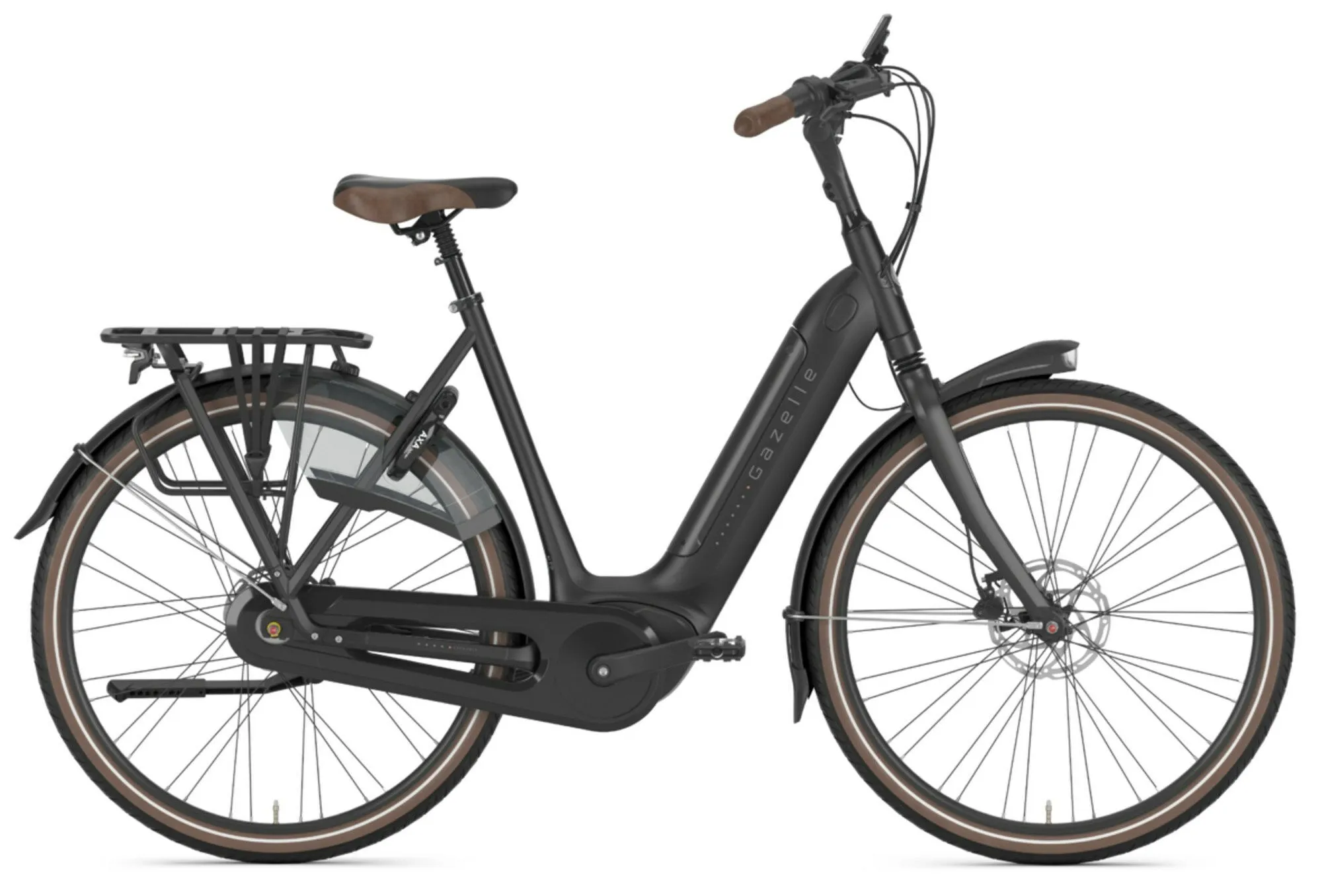 Gazelle Grenoble C8 HMB black matte 28" 500 Wh Wave