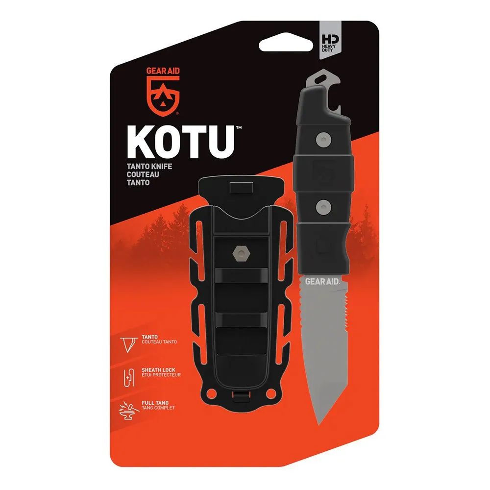 GEAR AID Kotu™ Tanto-messer, Black, One Size GEAR AID Kotu™ Tanto-messer, Black, One Size