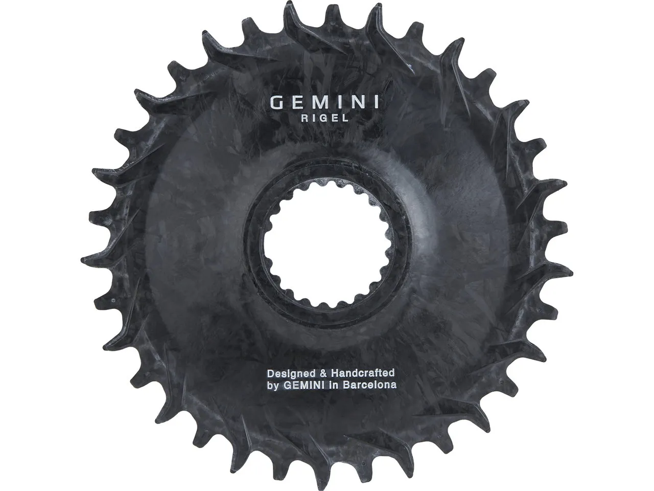 Gemini RIGEL Carbon Kettenblatt für Shimano, Schwarz, 36t Gemini RIGEL Carbon Kettenblatt für Shimano, Schwarz, 36t