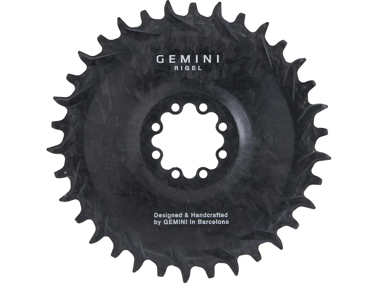 Gemini RIGEL Carbon Kettenblatt für SRAM 8-Loch, Schwarz, 32t Gemini RIGEL Carbon Kettenblatt für SRAM 8-Loch, Schwarz, 32t