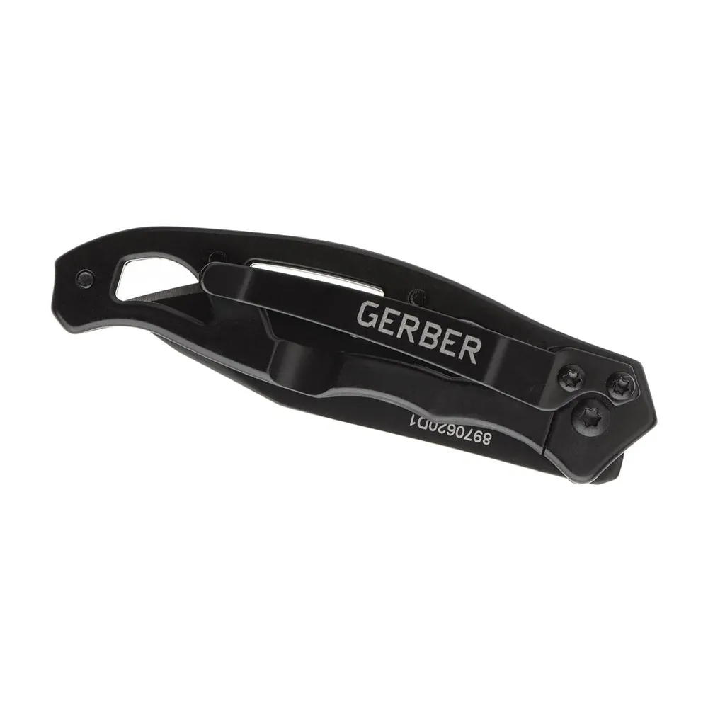 Gerber Mini Paraframe Folder Taschenmesser, Black, One Size
