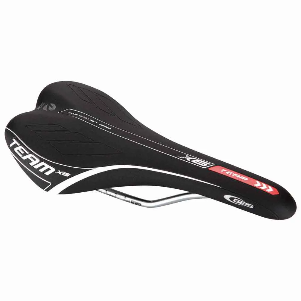 GES Team X6 Sattel, Black / red, 135mm GES Team X6 Sattel, Black / red, 135mm