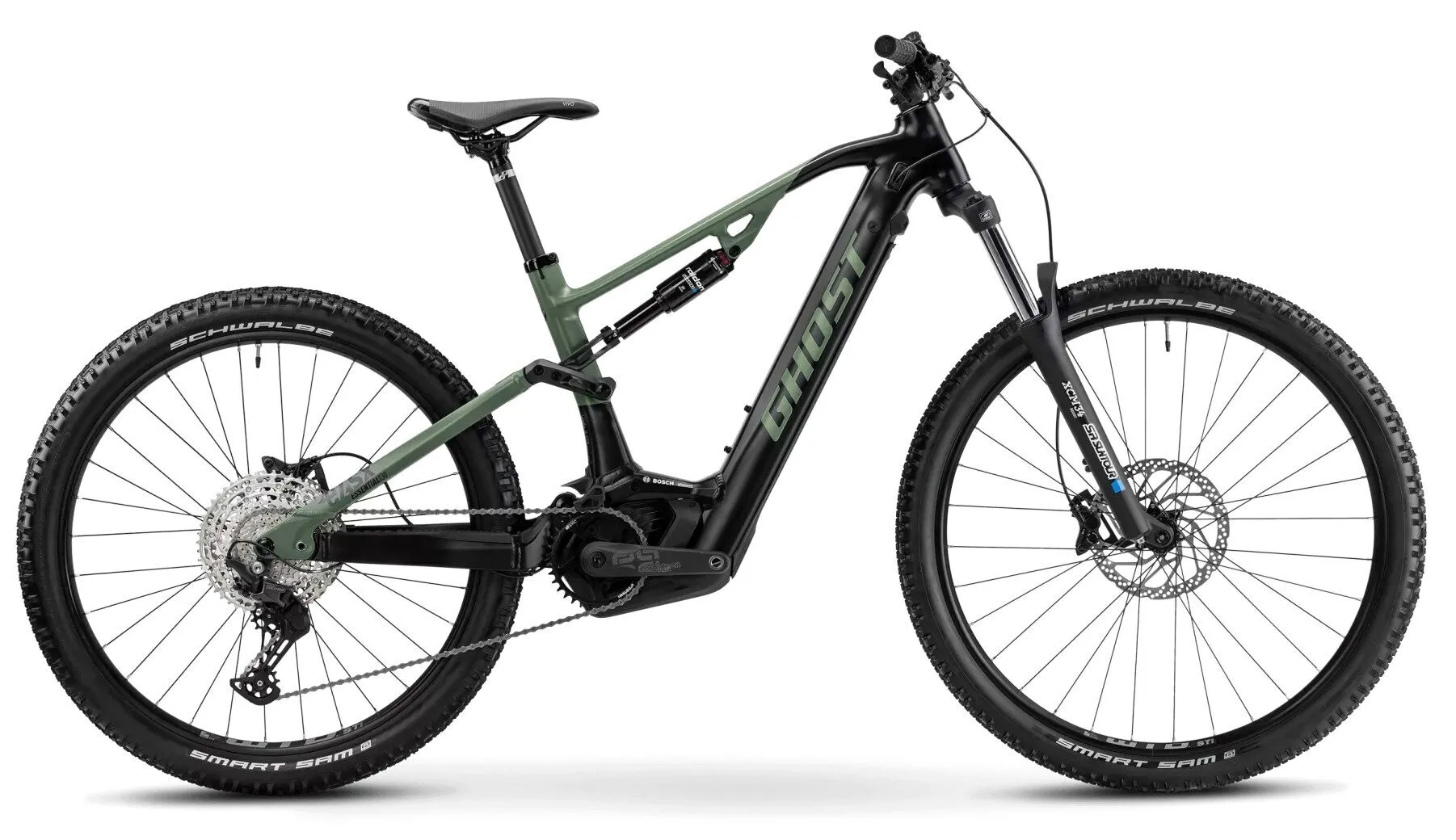 Ghost E-ASX 130 Essential black/light kaki-matt 29"/27,5" 625 Wh Diamant Ghost E-ASX 130 Essential black/light kaki-matt 29"/27,5" 625 Wh Diamant